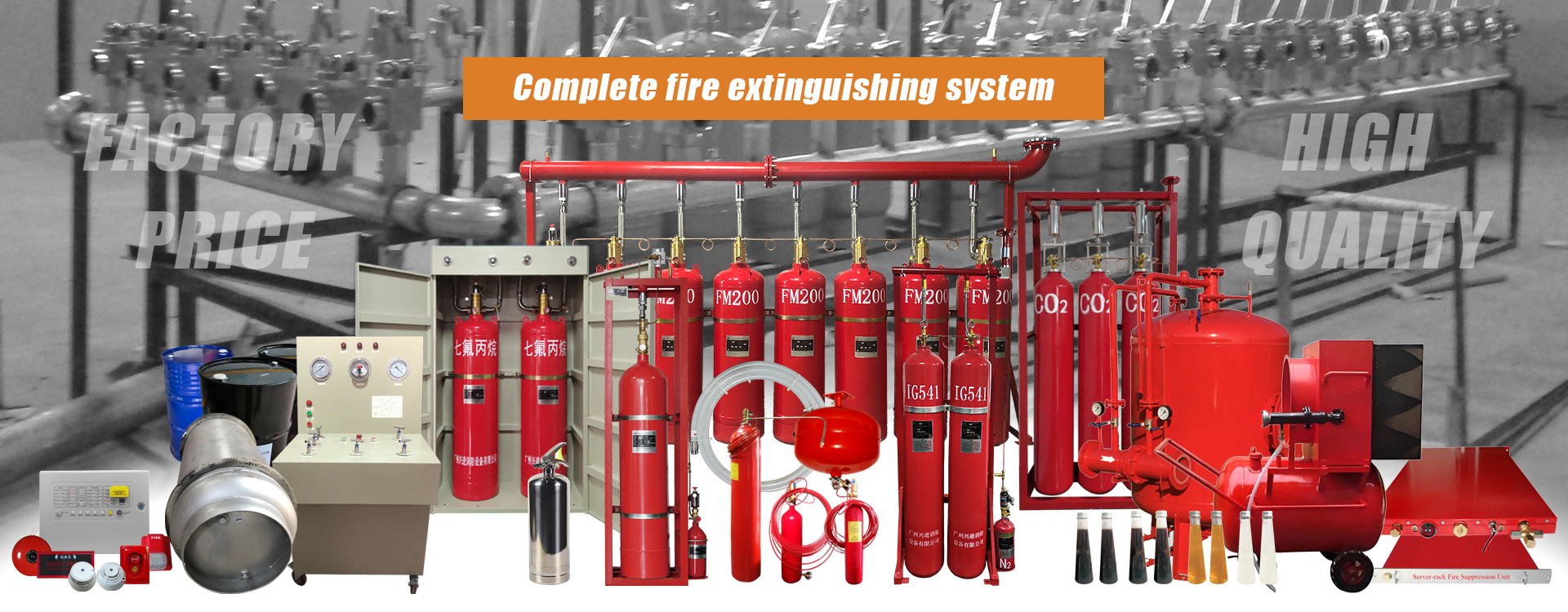 Qualité Système de suppression des incendies FM200 usine